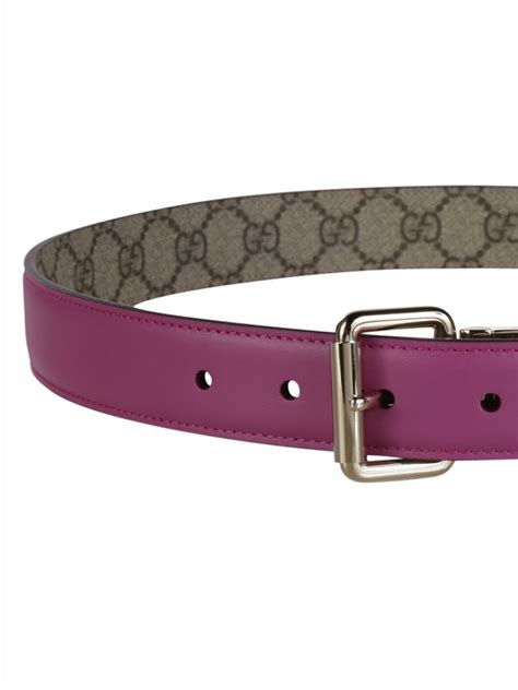 gucci reversible leather belt with square buckle|Gucci reversible belt women's.